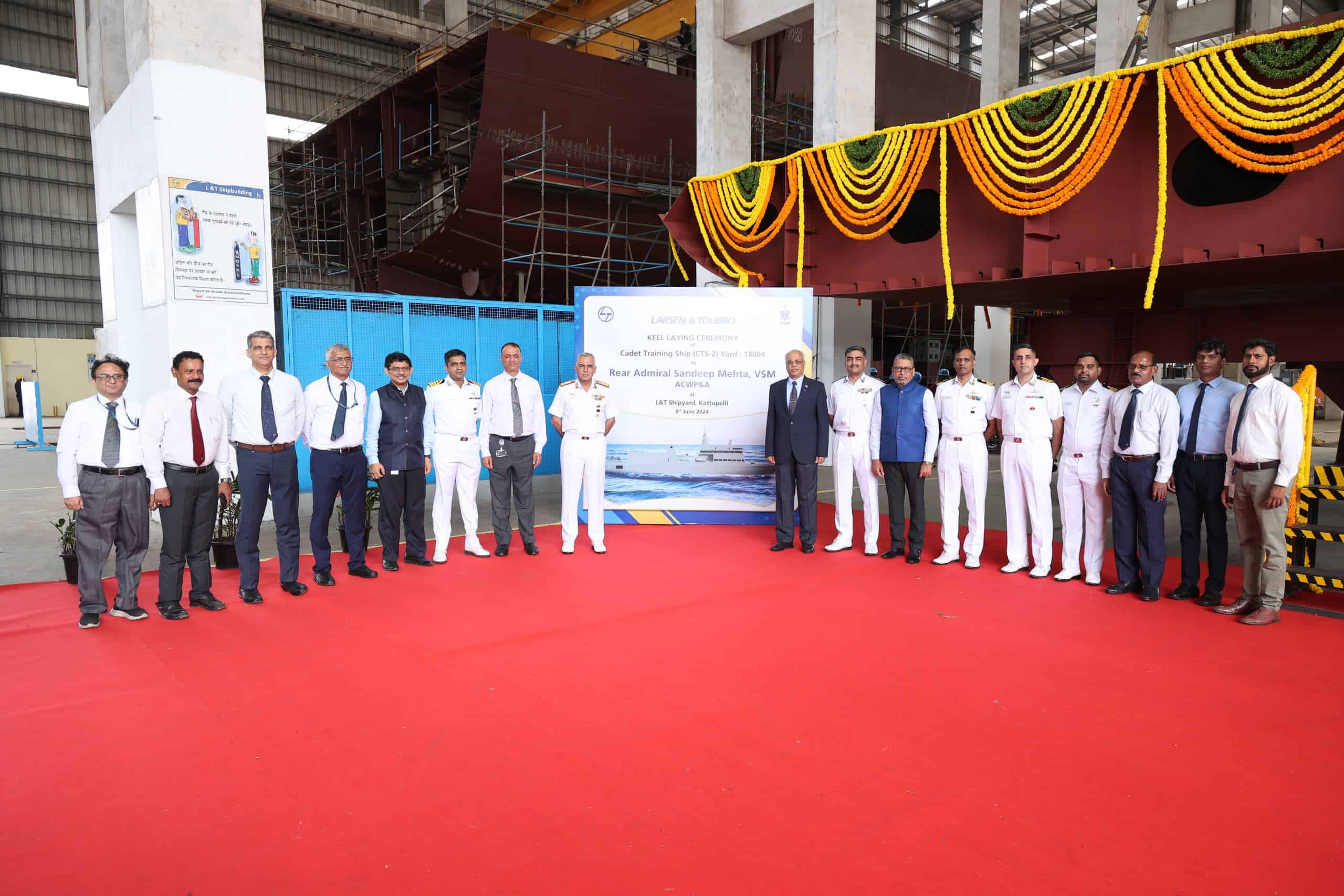 Tamil Nadu Keel Laying Ceremony Of Second Cadet Training Ships Held At